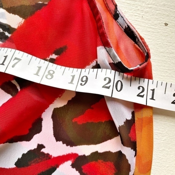 Chico’s Semi Sheer Multicolored Animal Print Tank Top - Picture 6 of 9